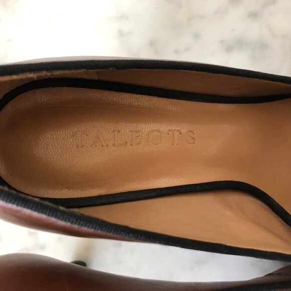 TALBOTS FLISS Cinnamon Black Cord Tassel Pumps 6M IOB - Picture 13 of 16
